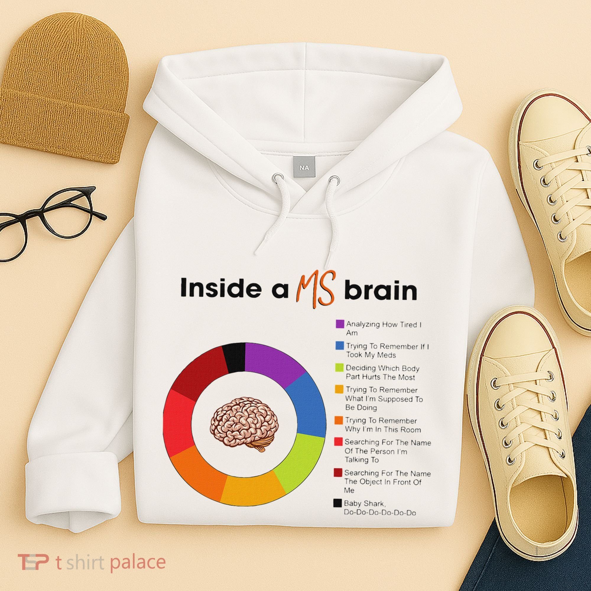 Inside A Ms Brain Multiple Sclerosis Awareness Hoodie