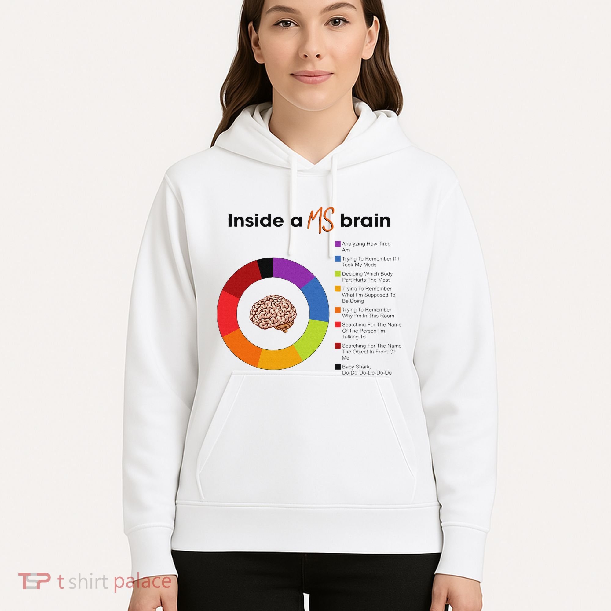 Inside A Ms Brain Multiple Sclerosis Awareness Hoodie