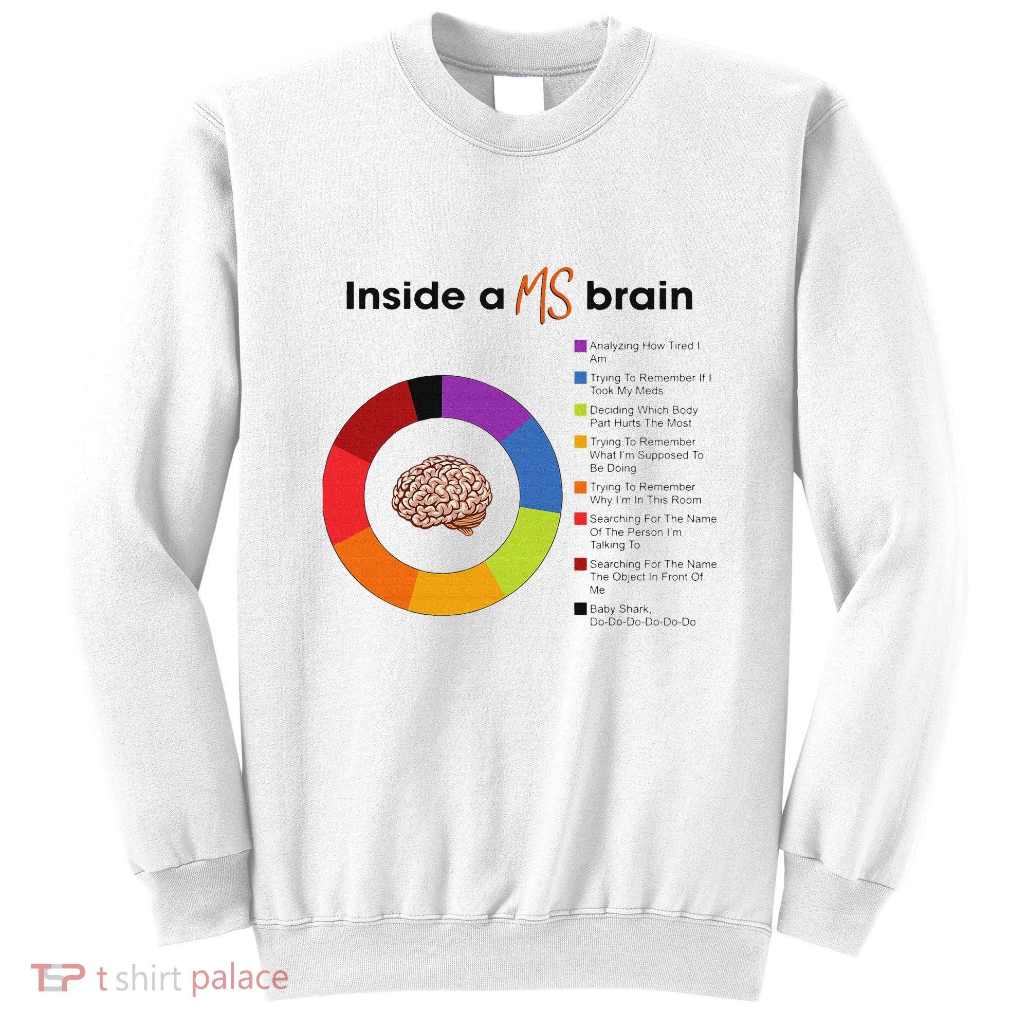 Inside A Ms Brain Multiple Sclerosis Awareness Sweatshirt