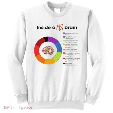Inside A Ms Brain Multiple Sclerosis Awareness Sweatshirt