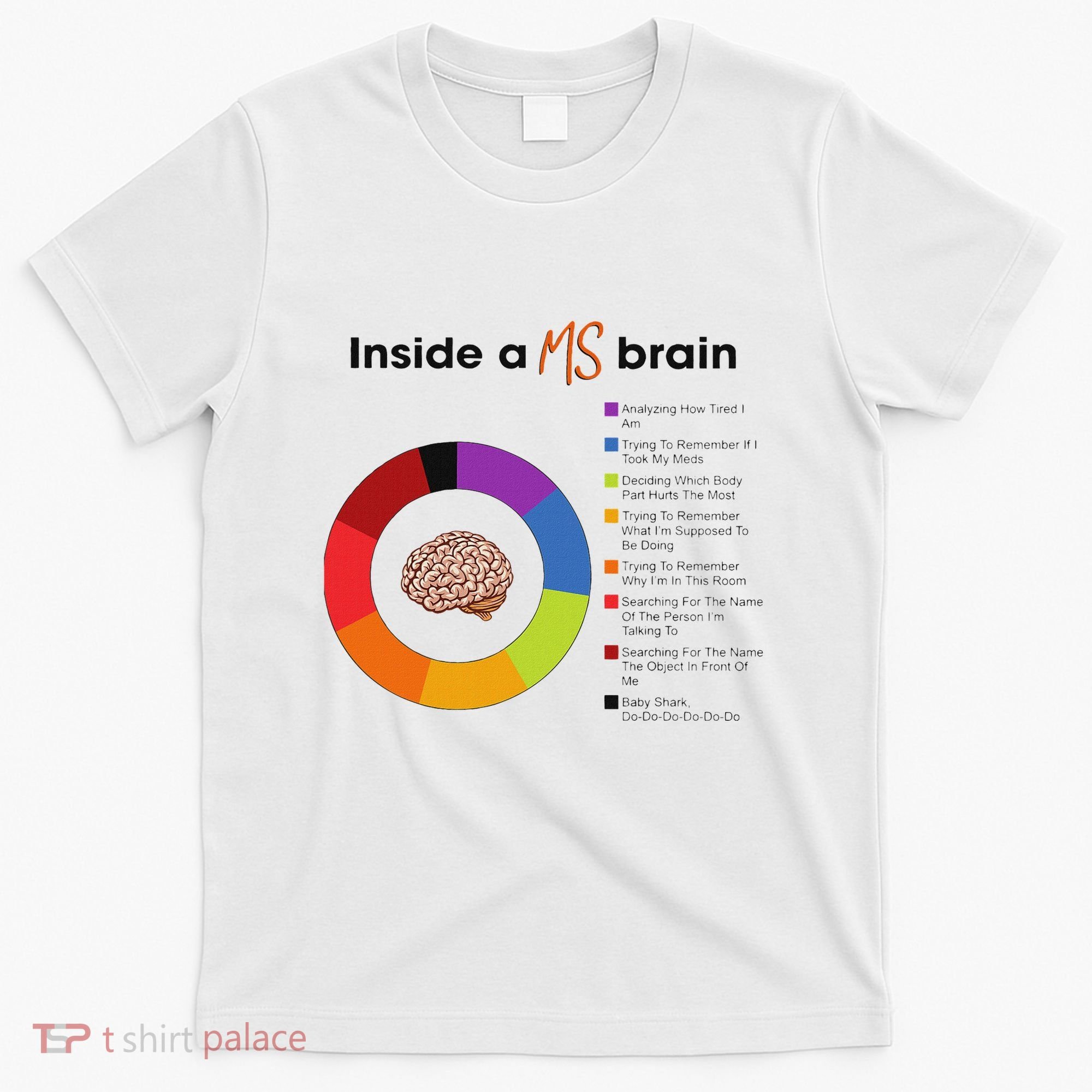 Inside A Ms Brain Multiple Sclerosis Awareness T-Shirt