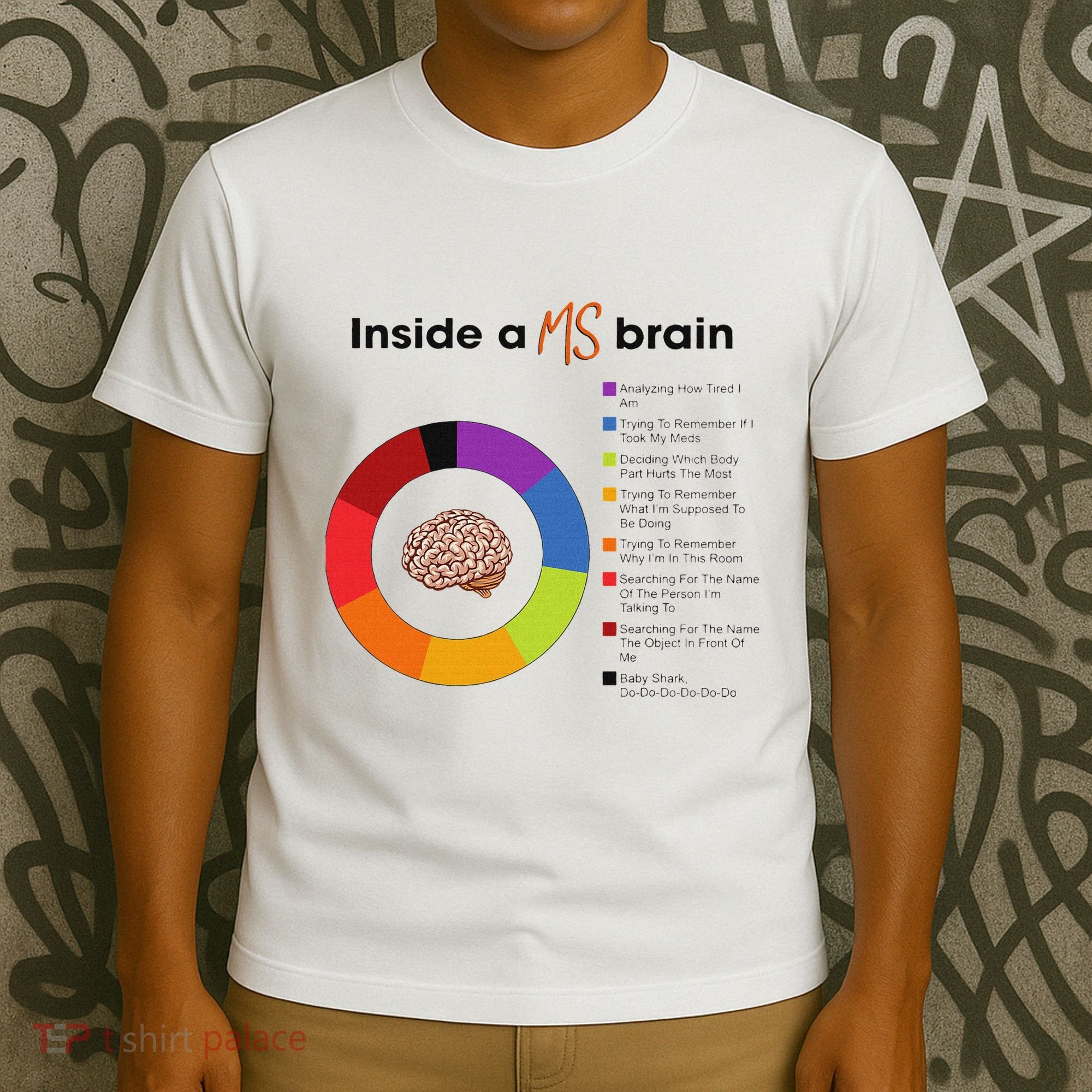 Inside A Ms Brain Multiple Sclerosis Awareness T-Shirt