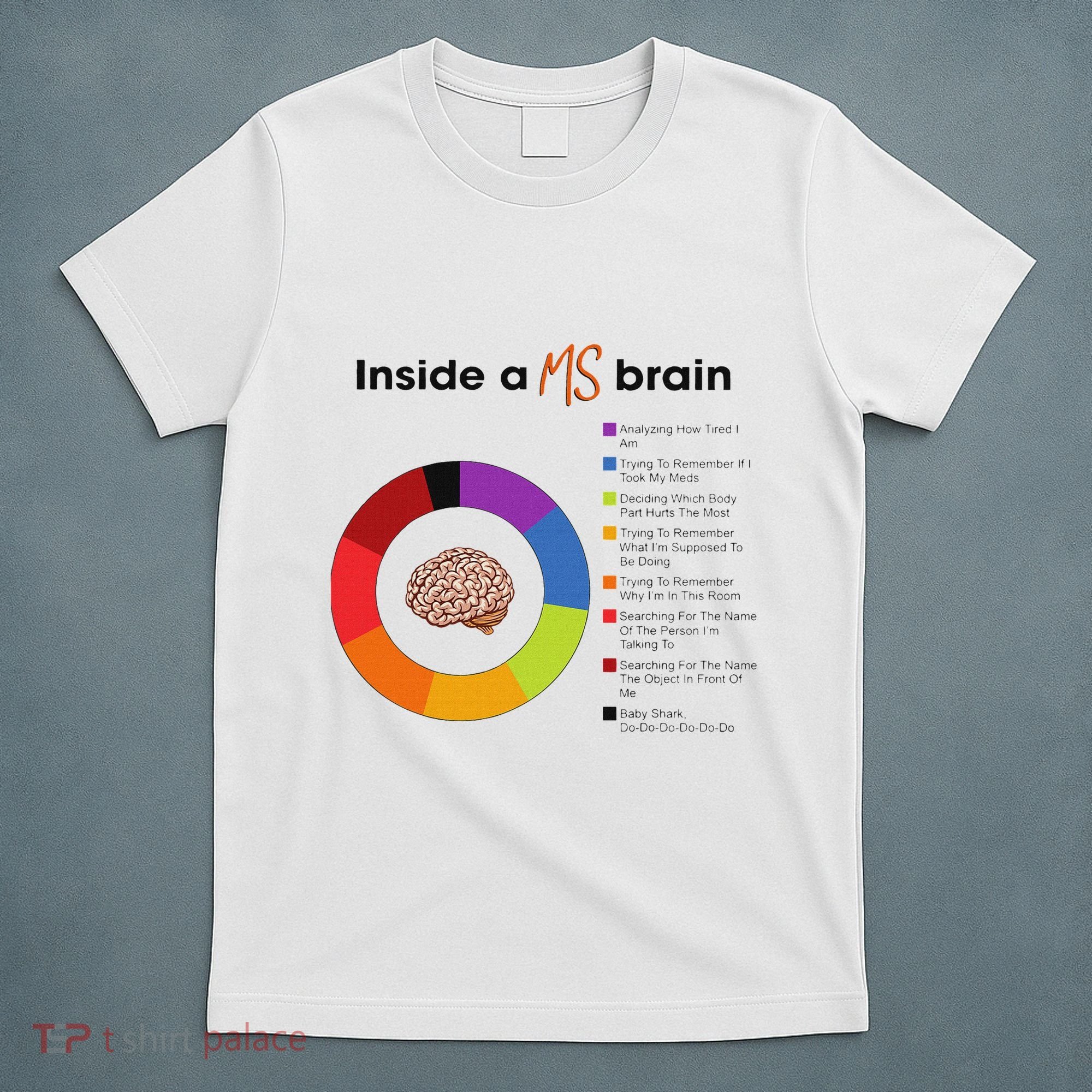 Inside A Ms Brain Multiple Sclerosis Awareness T-Shirt