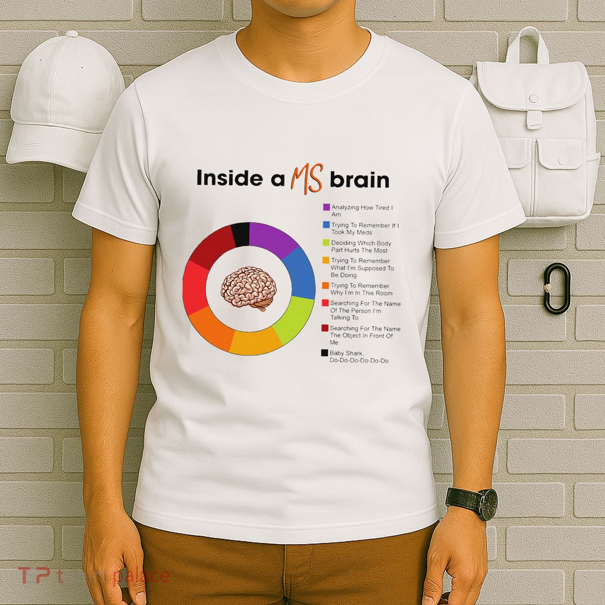 Inside A Ms Brain Multiple Sclerosis Awareness T-Shirt