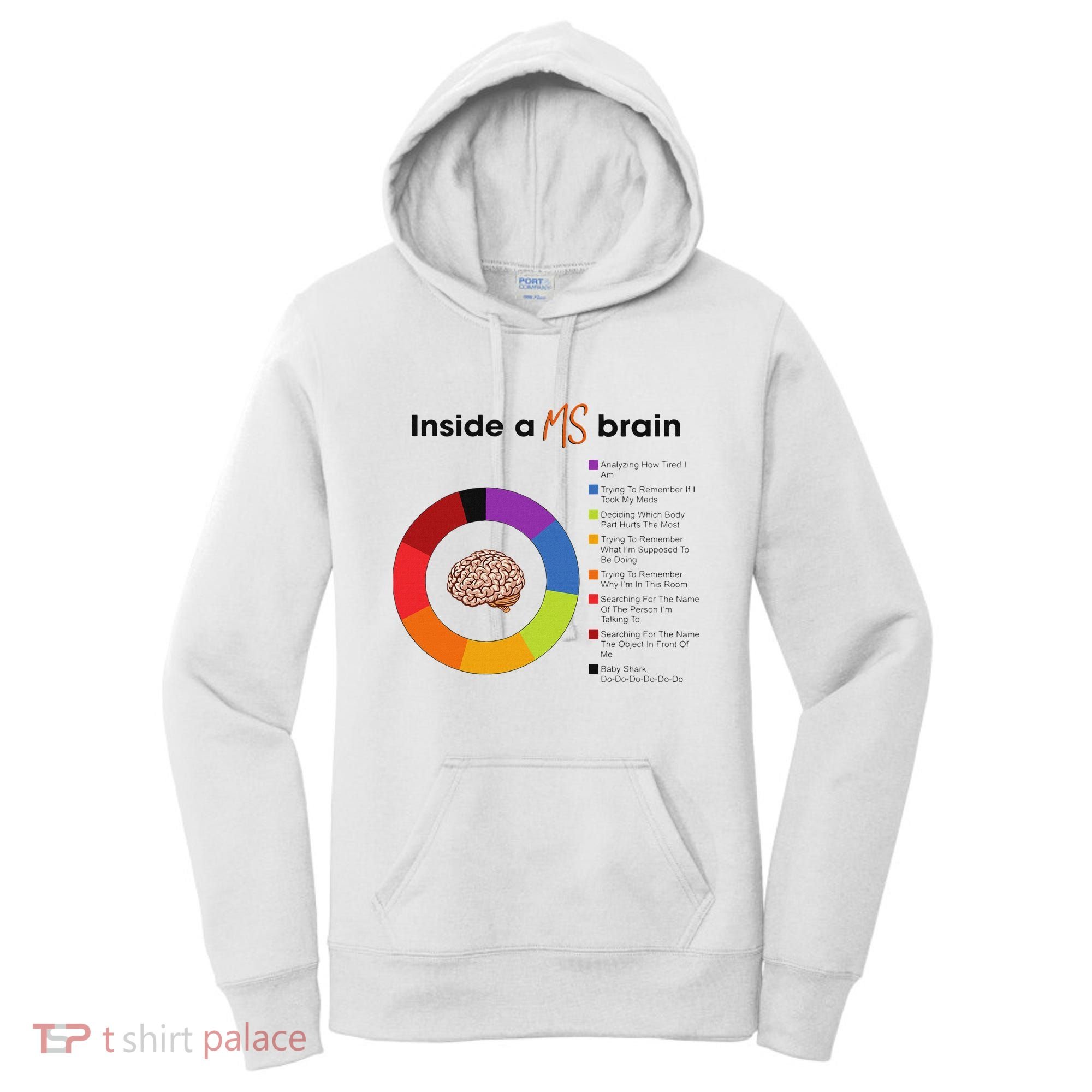 Inside A Ms Brain Multiple Sclerosis Awareness Women's Hoodie