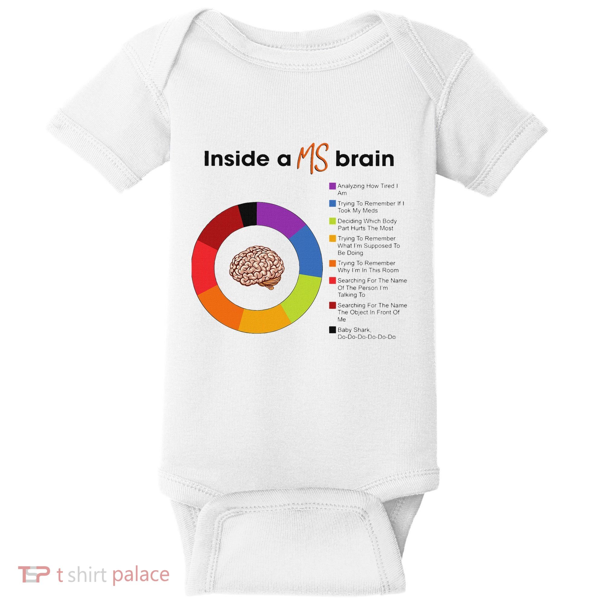 Inside A Ms Brain Multiple Sclerosis Awareness Baby Bodysuit