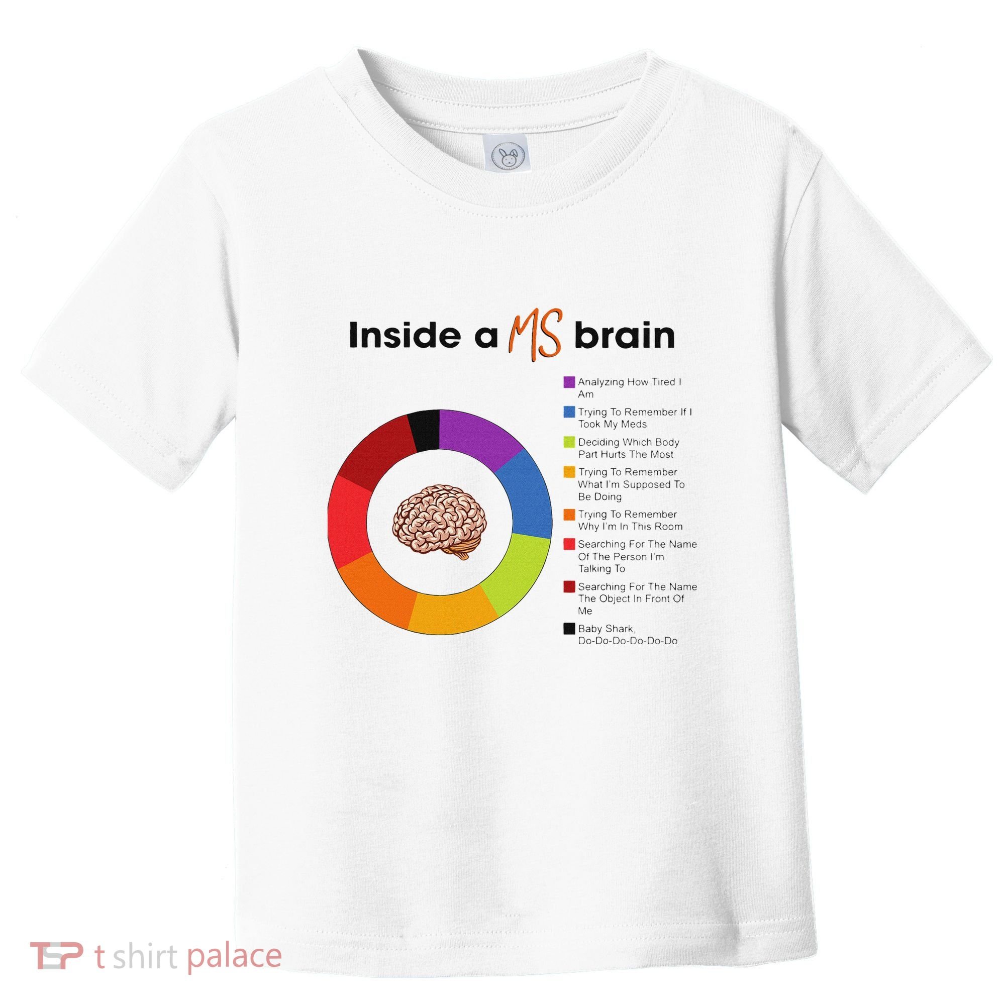 Inside A Ms Brain Multiple Sclerosis Awareness Toddler T-Shirt