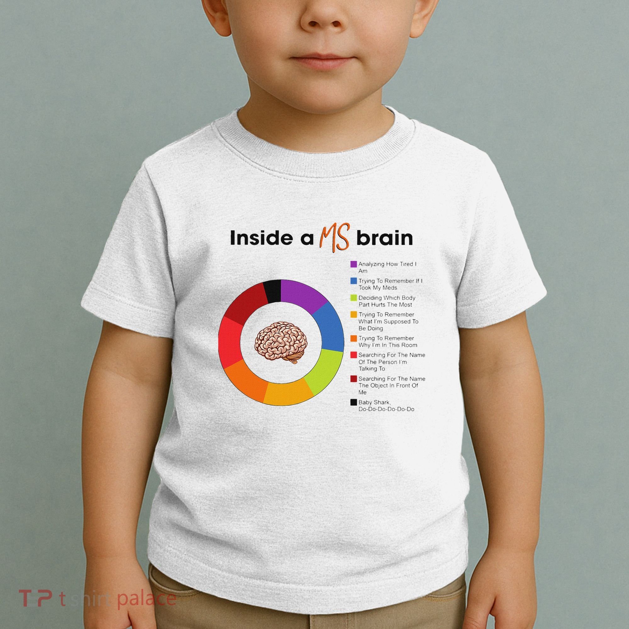Inside A Ms Brain Multiple Sclerosis Awareness Toddler T-Shirt