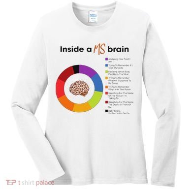Inside A Ms Brain Multiple Sclerosis Awareness Women's Long Sleeve Shirt