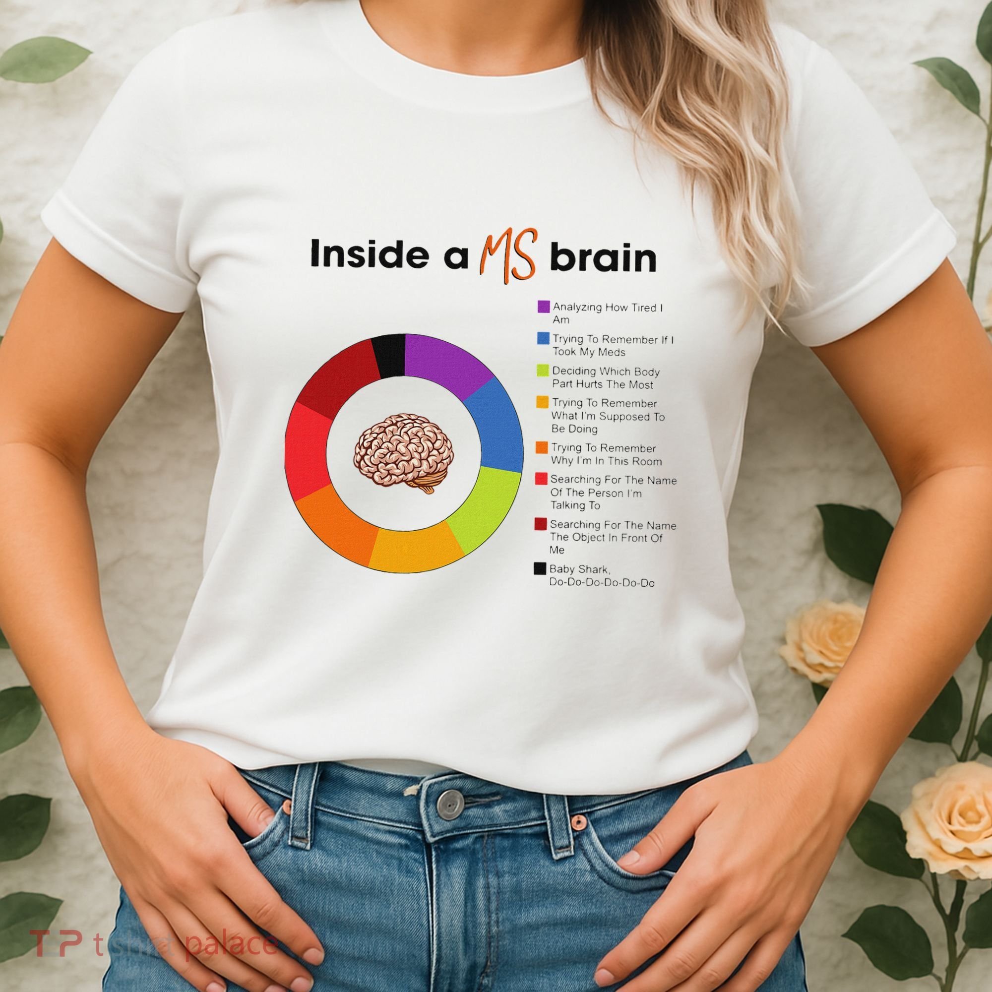 Inside A Ms Brain Multiple Sclerosis Awareness Women's T-Shirt