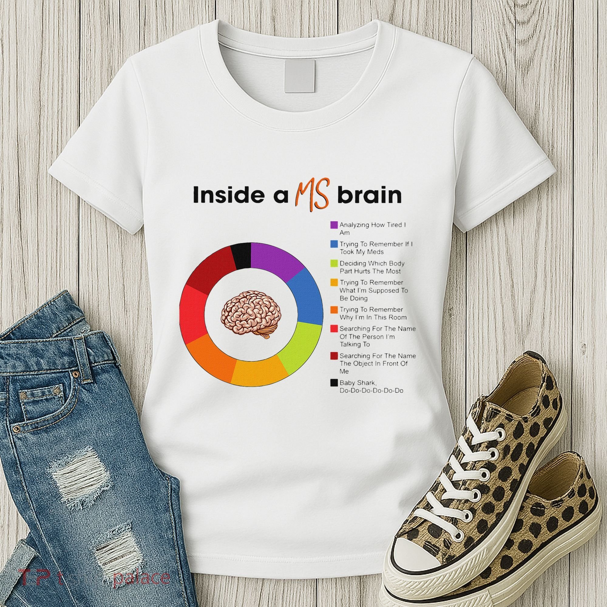 Inside A Ms Brain Multiple Sclerosis Awareness Women's T-Shirt