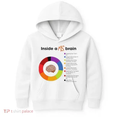 Inside A Ms Brain Multiple Sclerosis Awareness Kids Hoodie