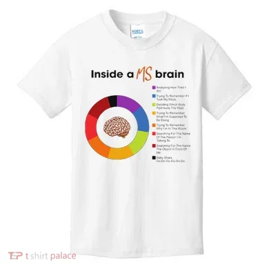 Inside A Ms Brain Multiple Sclerosis Awareness Kids T-Shirt