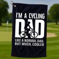 I'm A Mens Bike Cycling Golf Towel thumb 1