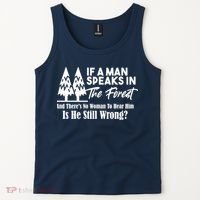 If A Man Speaks In The Forest And There’s No Woman To Hear Him, Is He Still Wrong Tank Top thumb 2