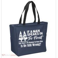 If A Man Speaks In The Forest And There’s No Woman To Hear Him, Is He Still Wrong Tote Bag thumb 2