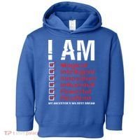 I Am My Ancestors Wildest Dreams Cool Black History Gift Meaningful Gift Toddler Hoodie thumb 0