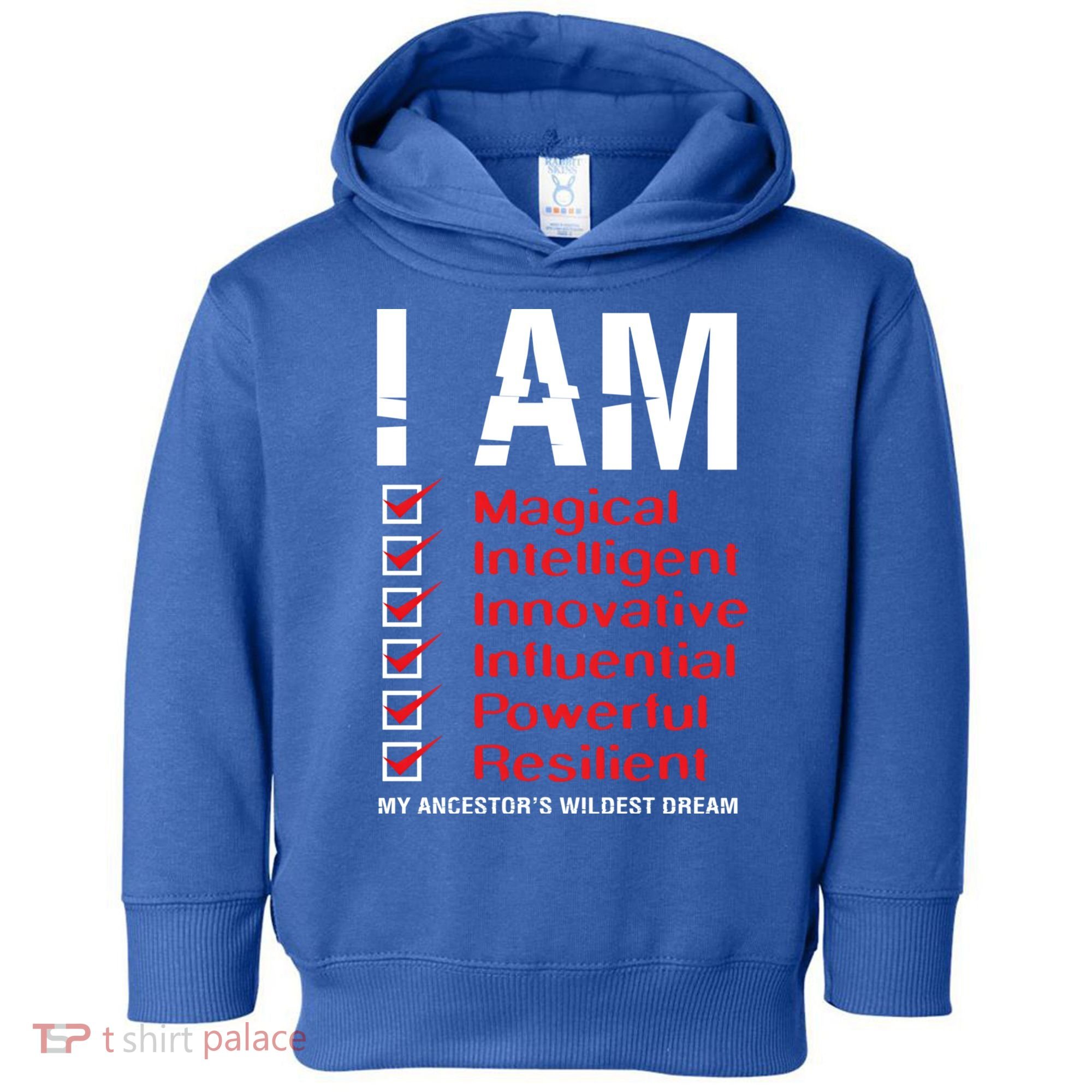 I Am My Ancestors Wildest Dreams Cool Black History Gift Meaningful Gift Toddler Hoodie