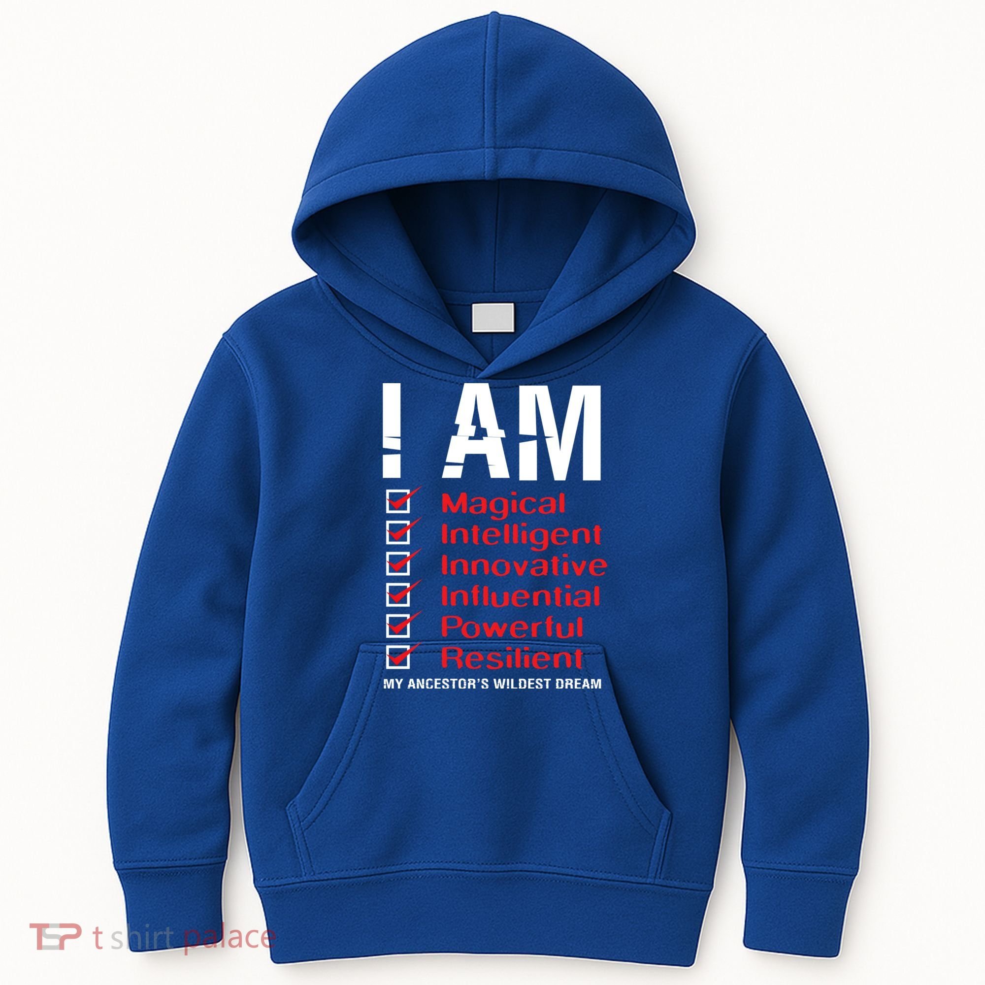 I Am My Ancestors Wildest Dreams Cool Black History Gift Meaningful Gift Kids Hoodie