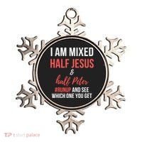 I Am Mixed Half Jesus And Half Peter #Runup And See Gift Ornament thumb 0