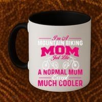 IM A Mountain Biking Mom Cyclist Cycling Coach Bicycle Gift Coffee Mug thumb 2