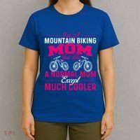 IM A Mountain Biking Mom Cyclist Cycling Coach Bicycle Gift T-Shirt thumb 4