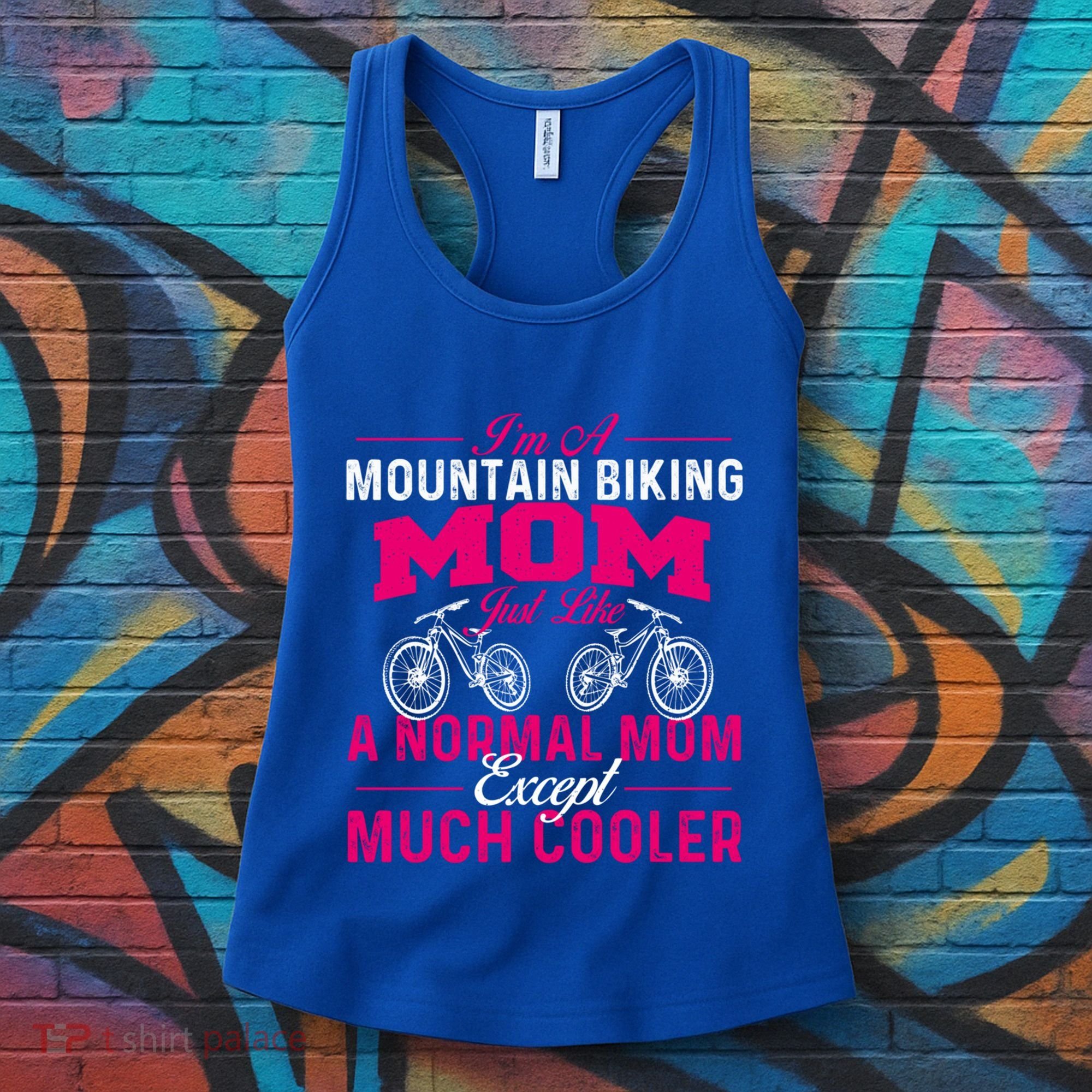 IM A Mountain Biking Mom Cyclist Cycling Coach Bicycle Gift Women's Tank Top
