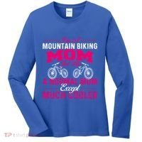 IM A Mountain Biking Mom Cyclist Cycling Coach Bicycle Gift Women's Long Sleeve Shirt thumb 0