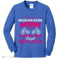 IM A Mountain Biking Mom Cyclist Cycling Coach Bicycle Gift Kids Long Sleeve Shirt thumb 0
