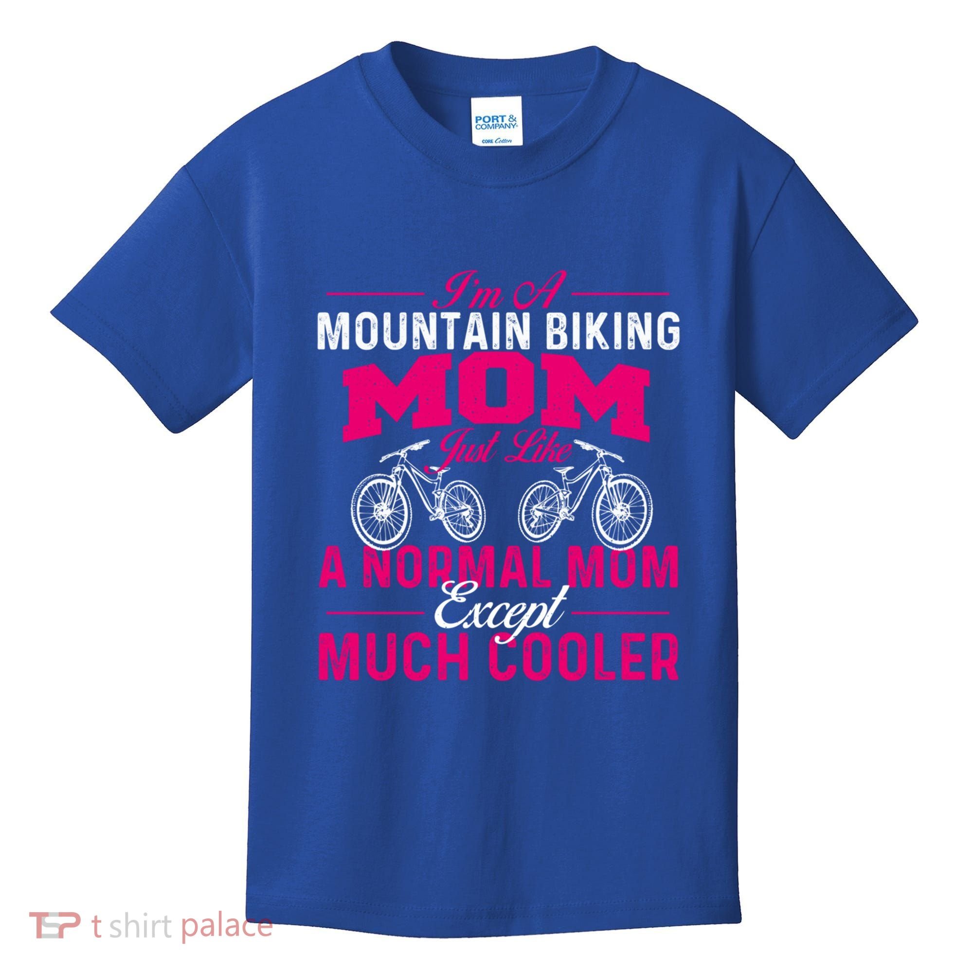IM A Mountain Biking Mom Cyclist Cycling Coach Bicycle Gift Kids T-Shirt