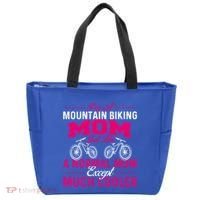 IM A Mountain Biking Mom Cyclist Cycling Coach Bicycle Gift Tote Bag thumb 0