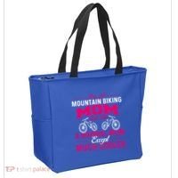 IM A Mountain Biking Mom Cyclist Cycling Coach Bicycle Gift Tote Bag thumb 2