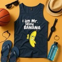 i am mr sexy Banana Funny For Fruit Lovers Tank Top thumb 4