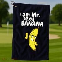 i am mr sexy Banana Funny For Fruit Lovers Golf Towel thumb 1
