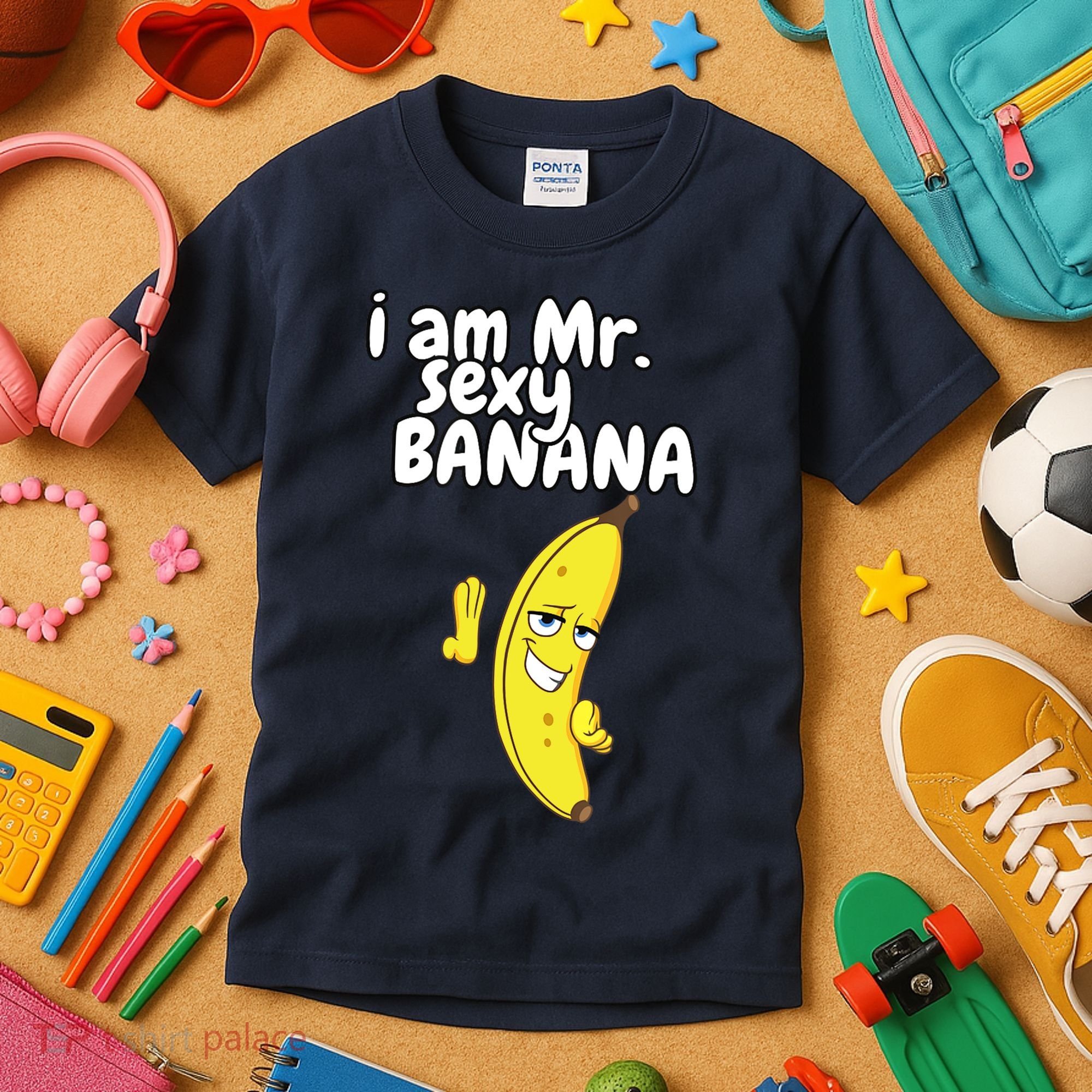 i am mr sexy Banana Funny For Fruit Lovers Kids T-Shirt