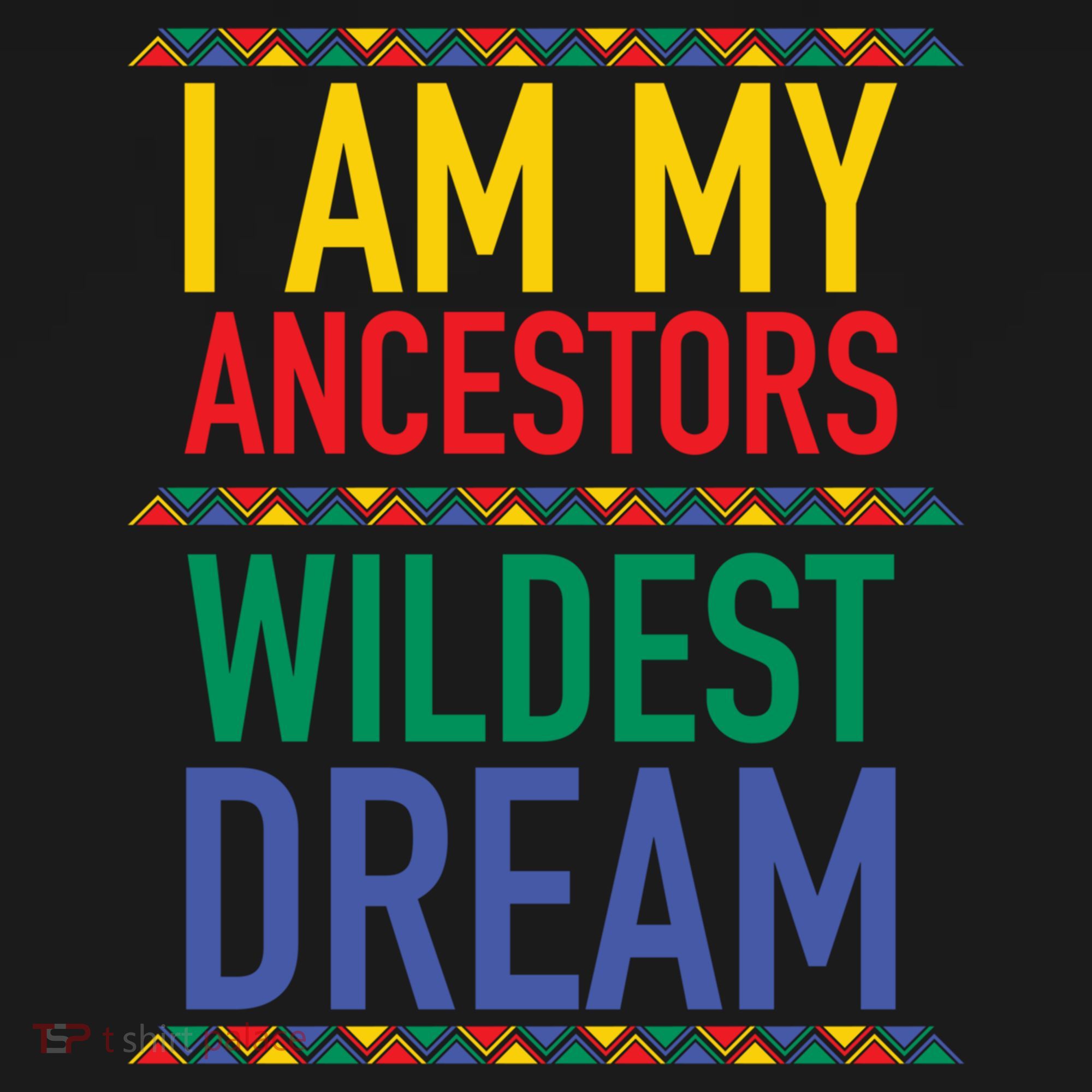 I Am My Ancestors Wildest Dreams Black History Month Gift USA-Made Doggie Bandana