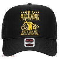 I'm A Mechanic I Can't Fix Stupid But I Can Fix What Stupid Does Hat thumb 0