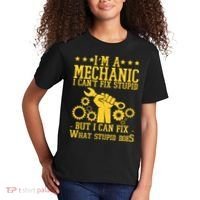 I'm A Mechanic I Can't Fix Stupid But I Can Fix What Stupid Does Kids T-Shirt thumb 2