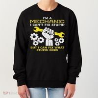 Im A Mechanic Cant Fix Stupid Funny Car Auto Garage Women's Sweatshirt thumb 0