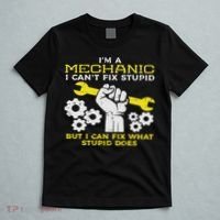 Im A Mechanic Cant Fix Stupid Funny Car Auto Garage T-Shirt thumb 5