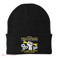 Im A Mechanic Cant Fix Stupid Funny Car Auto Garage Beanie thumb 0