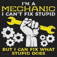 Im A Mechanic Cant Fix Stupid Funny Car Auto Garage Golf Towel thumb 3