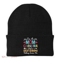 I'm A Mom Grandma And A Great Grandma Nothing Scares Me Beanie thumb 0