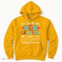 I'm A Mom Grandma And A Great Grandma Nothing Scares Me Hoodie thumb 0