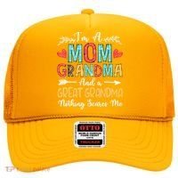 I'm A Mom Grandma And A Great Grandma Nothing Scares Me Hat thumb 0