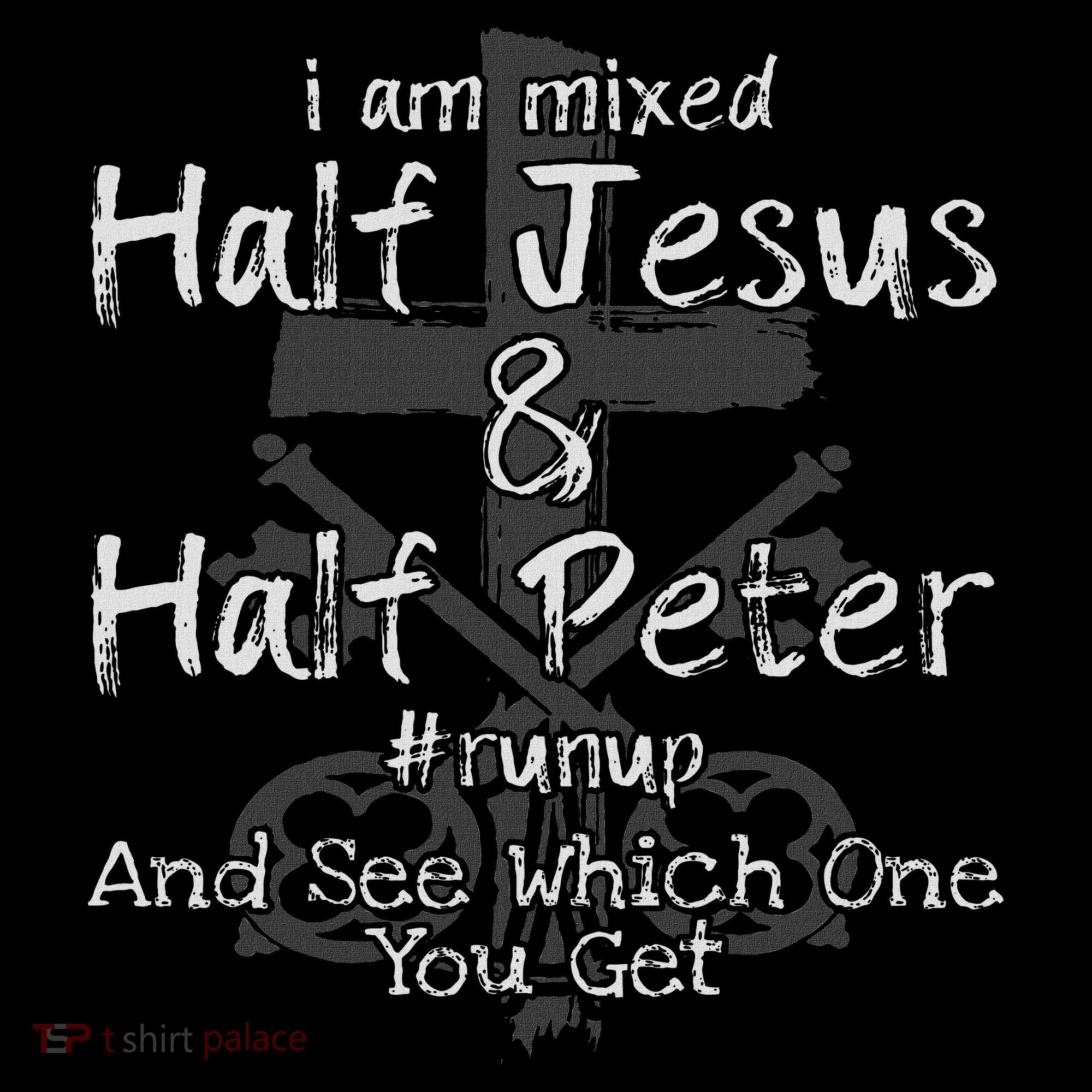 I Am Mixed Half Jesus And Half Peter Christian Runup Gift Ornament