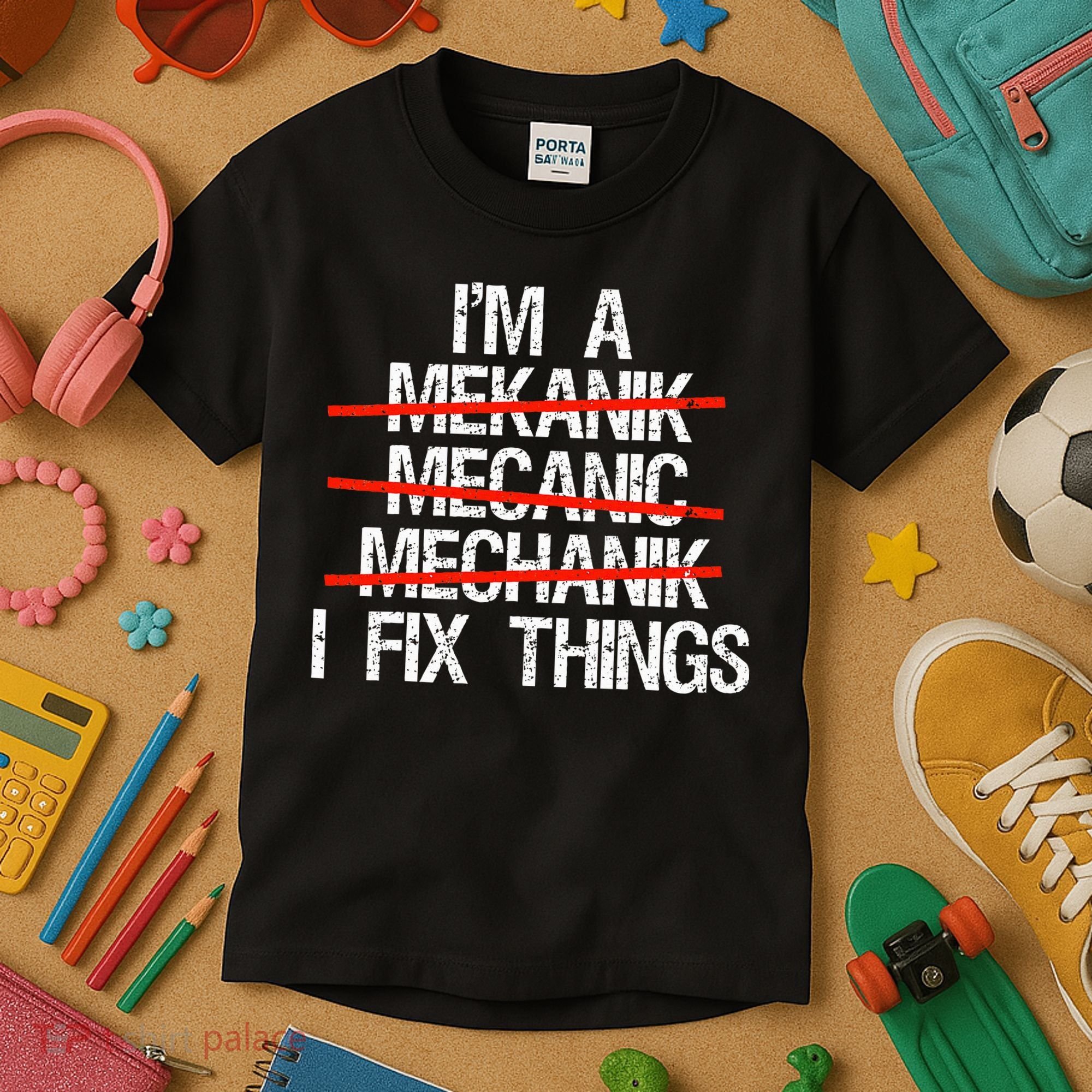 IM A Mechanic I Fix Things Fathers Day Kids T-Shirt