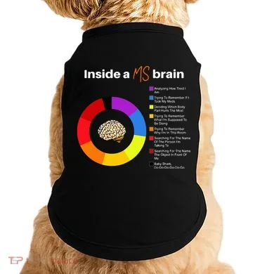 Inside A Ms Brain Multiple Sclerosis Awareness Chart Doggie Tank