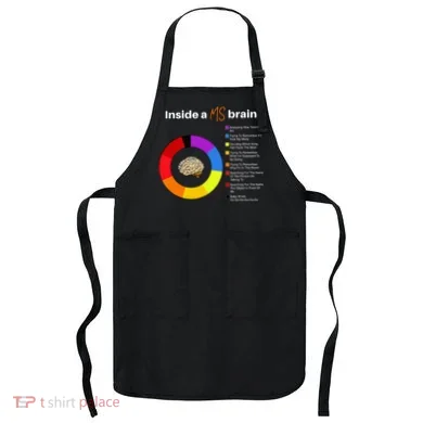 Inside A Ms Brain Multiple Sclerosis Awareness Chart Apron