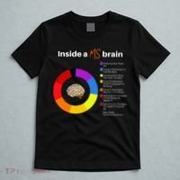 Inside A Ms Brain Multiple Sclerosis Awareness Chart T-Shirt thumb 5